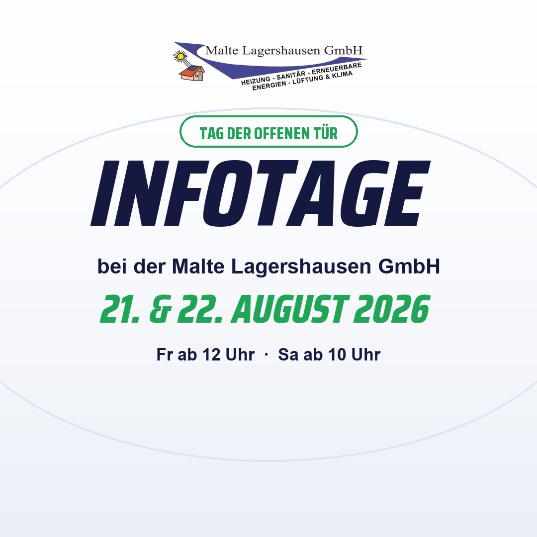 Infotage 2026 der Malte Lagershausen GmbH: Tag der offenen Tür am 21. und 22. August 2026, Freitag ab 12 Uhr, Samstag ab 10 Uhr